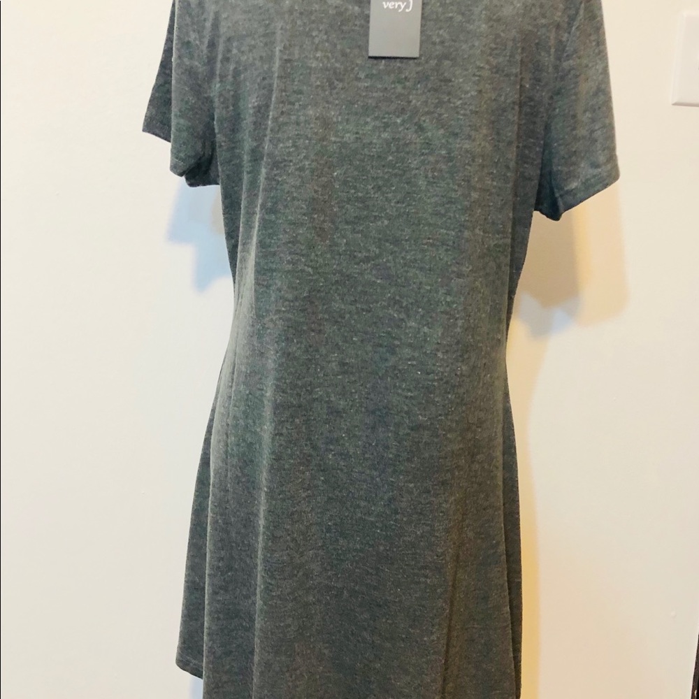 Very J. Charcoal baby doll swing dress , … - Picture 3 of 6